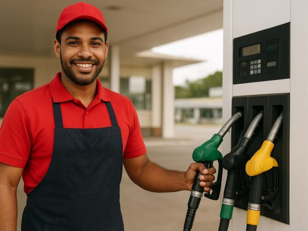 vagas em posto de combustível